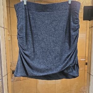 Banana Republic Gray Mini Bubble Skirt with Ruched Details